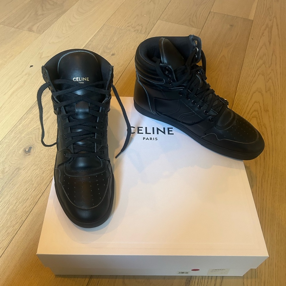 Celine Black High-Top Sneakers